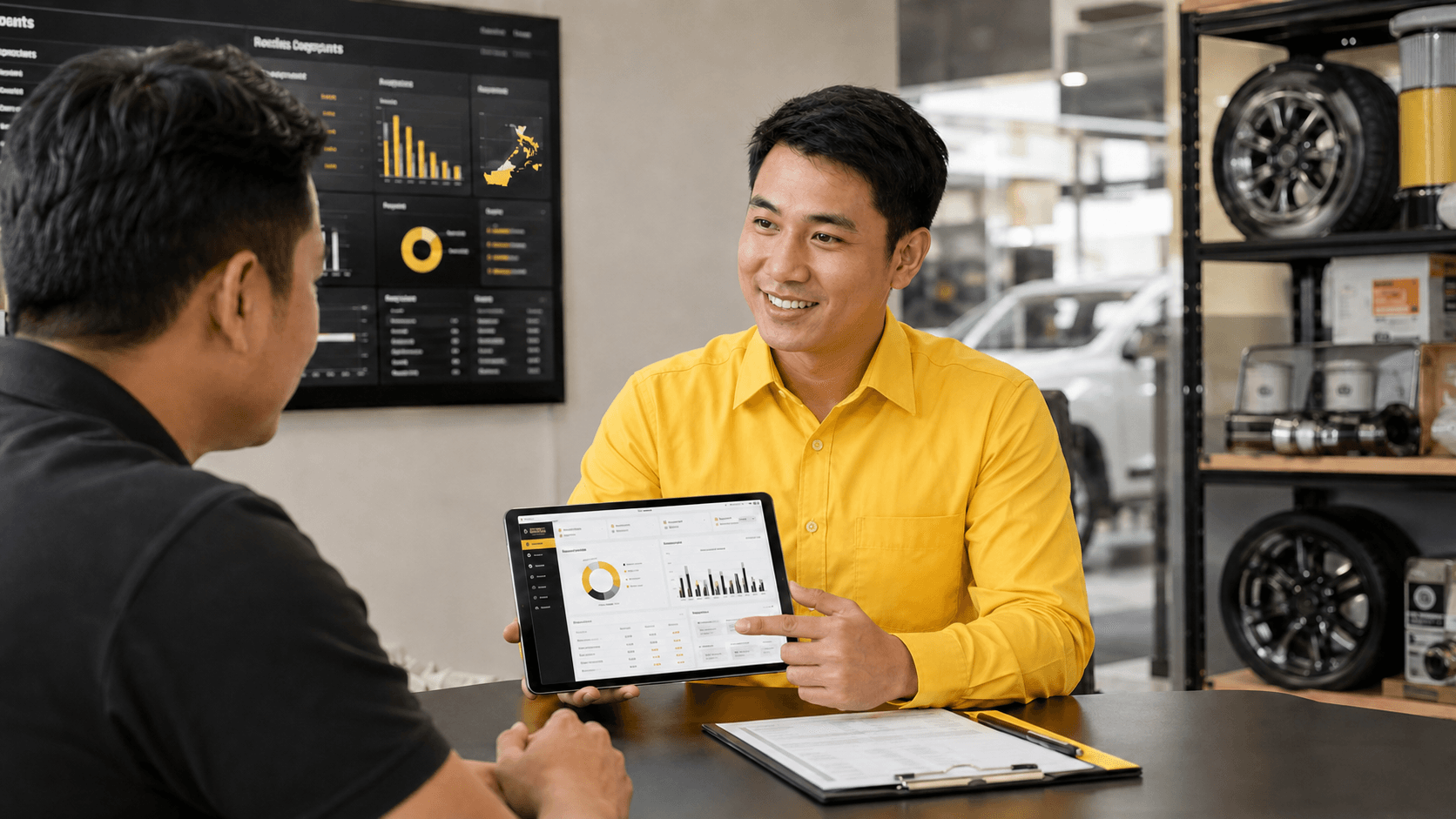 Automotive dealer customer service and account management