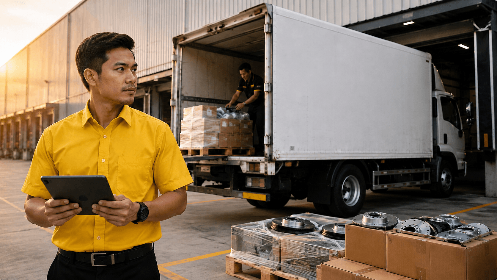 Automotive parts distribution and transport coordination