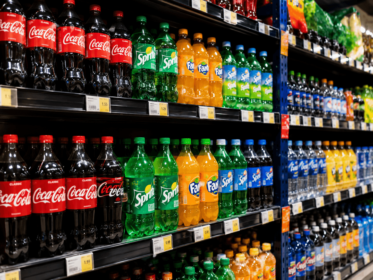 FMCG grocery and beverage retail shelf in the Philippines